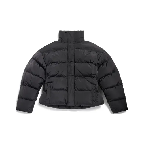 Balenciaga SS24 Хлопковый пуховик стандартный крой мужской черный