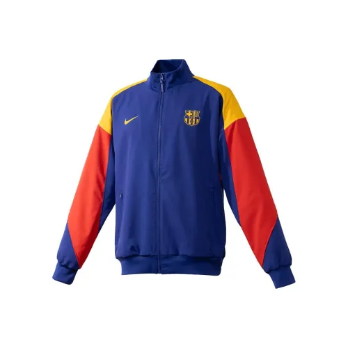 nike F.C. Barcelona Strike Куртки и Пальто Мужской Синий