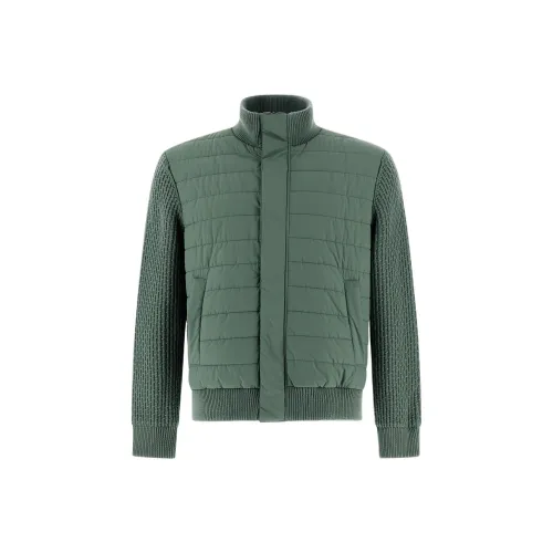 HERNO Хлопковый пуховик Мужской Шалфейный зеленый