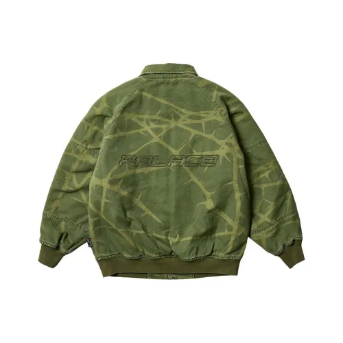 PALACE SS24 HEAVY Canvas Bomber Jacket The DEEP Green Jackets Coats Unisex Green