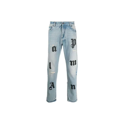 PALM ANGELS Blue Men's Jeans PALM ANGELS Синий Мужские Джинсы