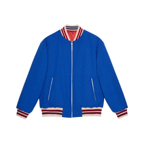 GUCCI Chinese New Year SS24 Куртки и Пальто Мужской Ярко-Синий