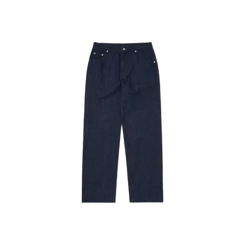 Mlb Base Logo Джинсы Мужские Темно-Морской Синий