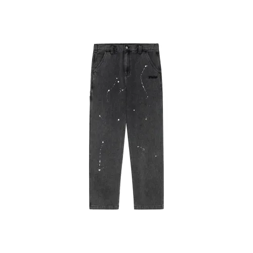 Phew Промытый черный Унисекс Джинсы