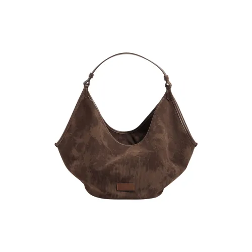 LOSEA Вельветовая сумка через плечо большая женская кофейного цвета