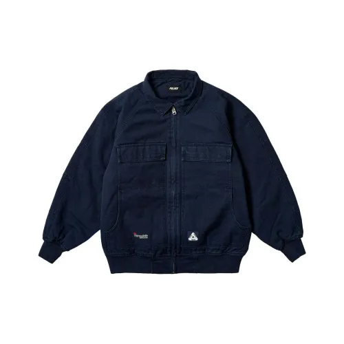 PALACE SS24 HEAVY Canvas BOMBER Куртка Темно-синий Синий Куртки и Пальто Унисекс Navy