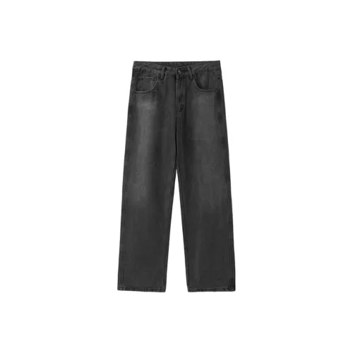 J.F.U Черный Серый Цвет Мужские Джинсы