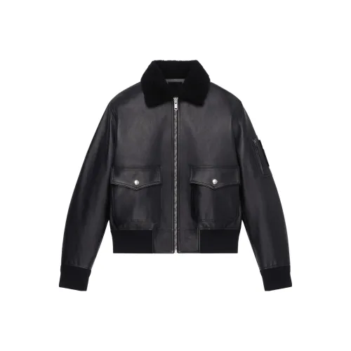 Givenchy Кожа Куртка Мужская Черная