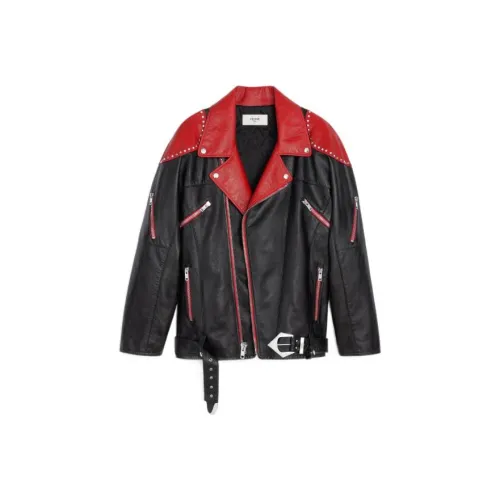 Celine Черные Мужские Кожаные Куртки