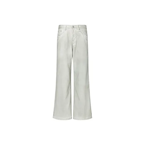 SONGS ALONG Джинсы Мужские Белый Грязь