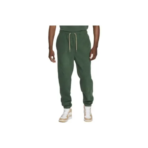 Jordan Flight Heritage Зеленые Мужские Вязаные Тренировочные Штаны