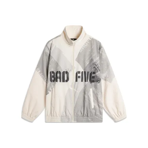 LINING Badfive Тренчкот Мужской Светлый Античный Желтый С принтом по всей поверхности