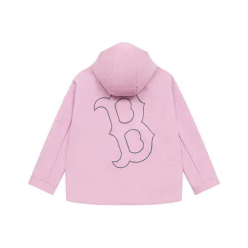 Mlb Base Logo Basic Collection Basic Boston Red Sox SS25 Куртки Пальто Унисекс Фотиния Серый Фиолетовый