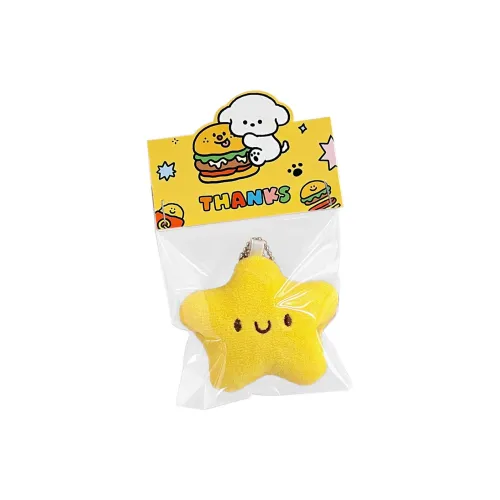 JIUJI Милый Звезды Куклы Плюшевый Брелок 7,5 см Высота