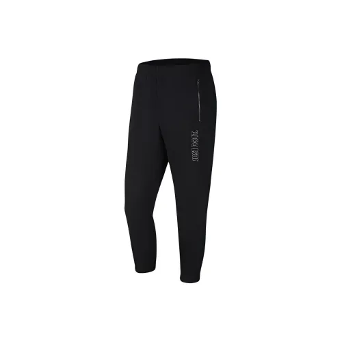 Nike Черные Мужские Вязаные Тренировочные Штаны