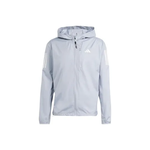 Adidas OWN THE RUN Куртки и Пальто Мужские Светло-Серебристый