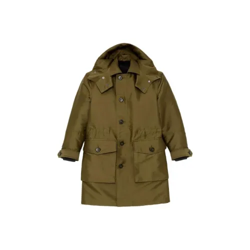 THEORY PARKA Пальто Мужской Оливковый Золотой Зеленый