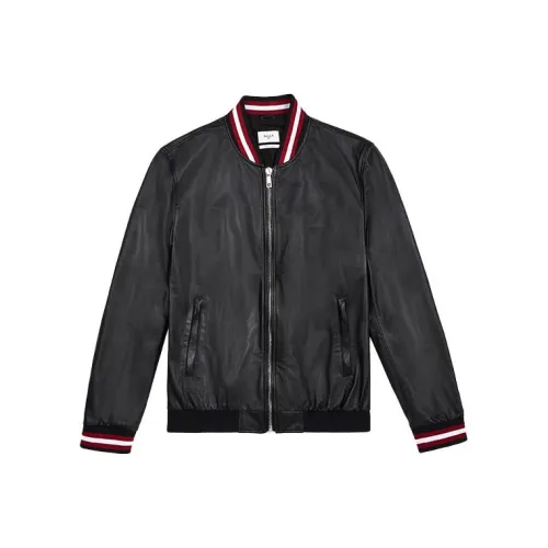 BALLY Черные Мужские Кожаные Куртки