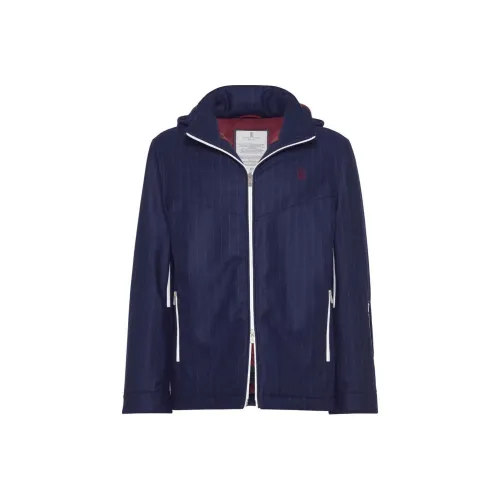 BRUNELLO CUCINELLI Синий Мужской Куртки