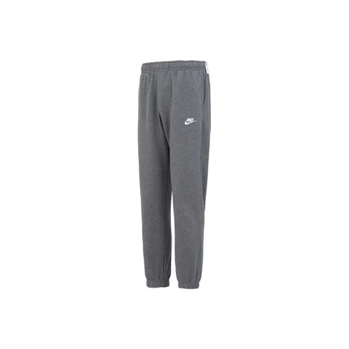 Nike Серые Мужские Вязаные Тренировочные Штаны