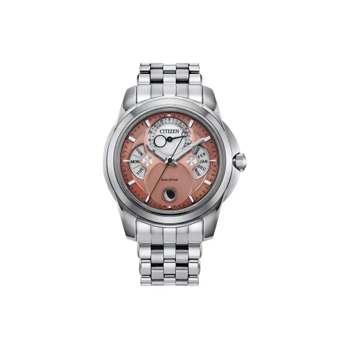 CITIZEN Светильник Кварцевый механизм Мужские часы серии Eco Drive 41,8 мм Оранжевый