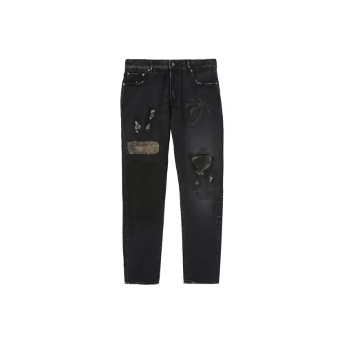 PALM ANGELS Мужские черные джинсы