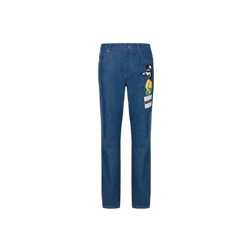 MOSCHINO Blue Men's Jeans МОШИНО Синий Мужской Джинсы