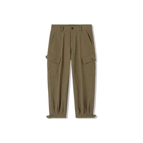 Lilbetter Штаны с манжетами Повседневные штаны Унисекс Коричневый