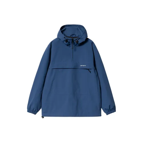 Carhartt WIP SS24 WINDBREAKER Пуловер Весна Куртки Пальто Мужской Синий
