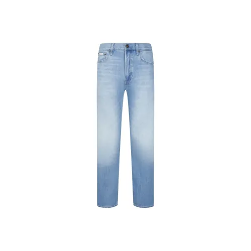 Calvin Klein SS25 UBE Джинсовый Светло-Синий Мужские Джинсы