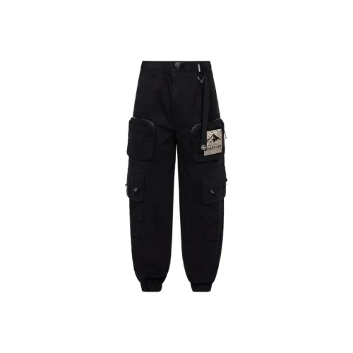 EVISU Черные Мужские Карго Брюки