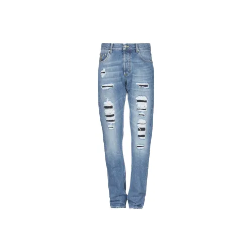 Alexander McQueen Blue Men's Jeans  
Александр Маккуин Синий Мужской Джинсы