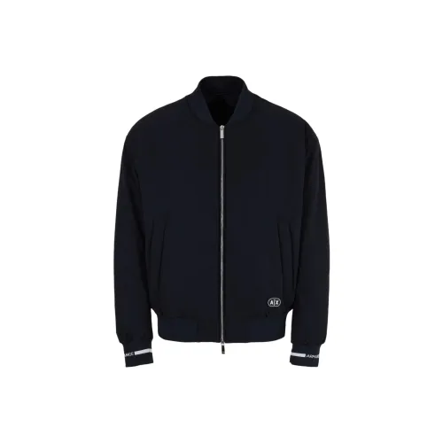 ARMANI EXCHANGE SS24 Хлопковый пуховик Мужской Темно-морской Синий