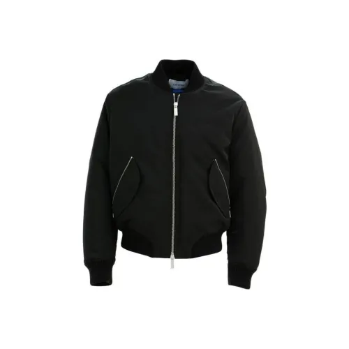 Off Белый Куртки и Пальто Стандартный крой Мужской Черный