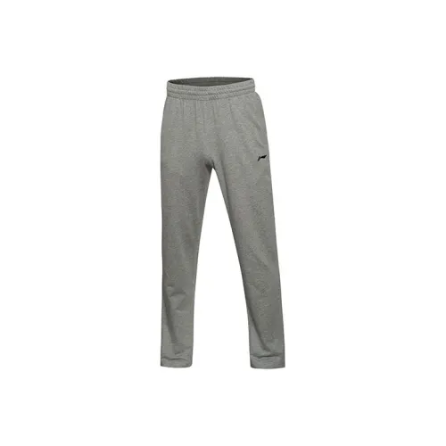 LINING Серый Мужские Вязаные Спортивные Штаны