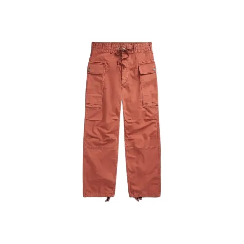 DOUBLE RL Елочка Twill Cargo Pants Карго Брюки Мужские Красные