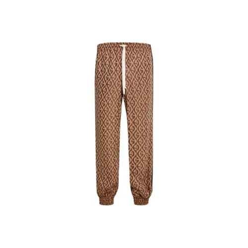 GUCCI Вязаные спортивные брюки мужские коричневые