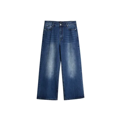 Dupu Contracted Джинсы Мужские Синие