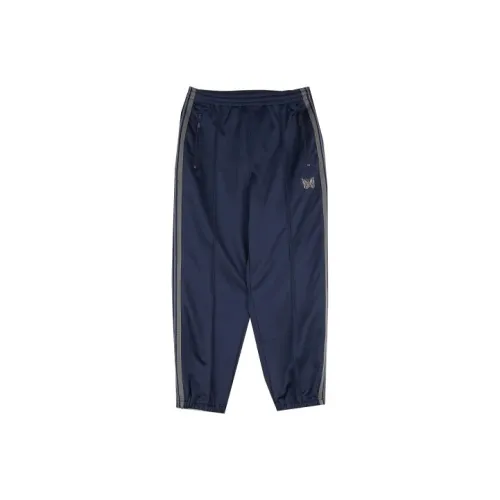 Needles Collaboration Морской Синий Мужские Вязаные Спортивные Штаны