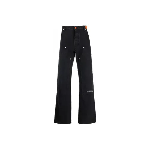 HERON PRESTON Мужские черные джинсы