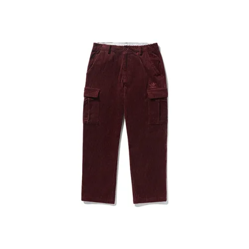 Vision Street Wear Corduroy Series Бургундские унисекс брюки карго