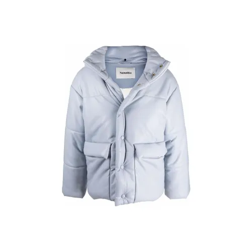 NANUSHKA Кожа Куртка Мужская Синяя