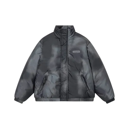 Heartboon Хлопковый пуховик унисекс серого цвета