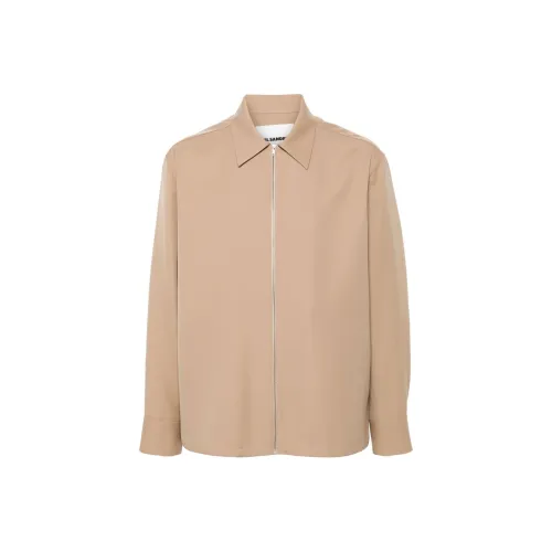 JIL SANDER SS24 Куртки и Пальто Мужской Светло-Коричневый