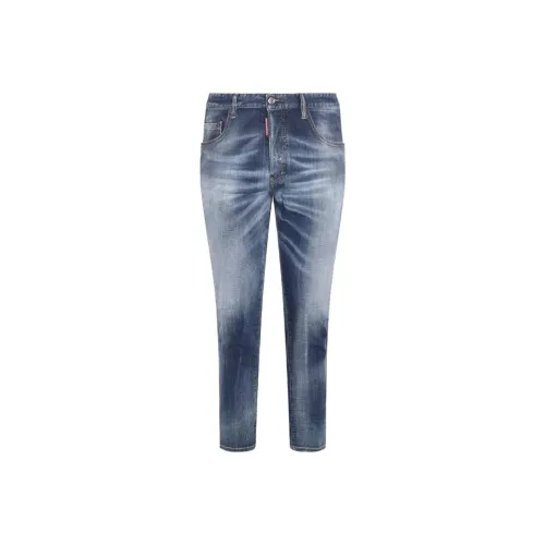 DSQUARED 2 Морской Синий Мужские Джинсы
