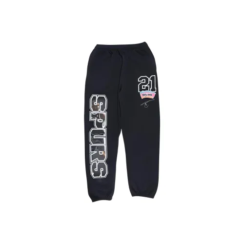 Mitchell Ness Черные Мужские Вязаные Тренировочные Штаны