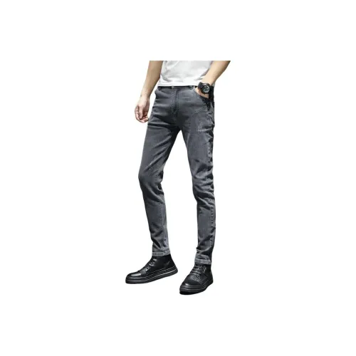 PIERRE CARDIN Gray Men's Jeans PIERRE CARDIN Серый Мужские Джинсы