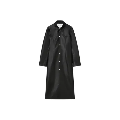 NANUSHKA Кожа Куртка Мужская Черная