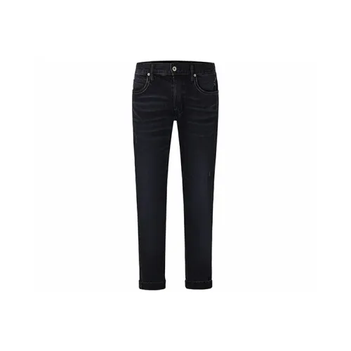 Lee совместный бренд модель Черные мужские джинсы