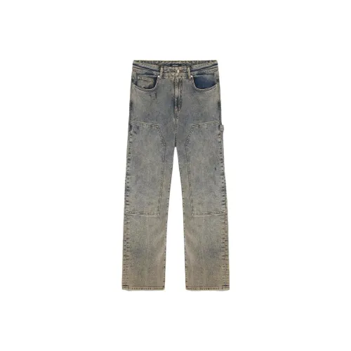 REPRESENT Пыльно-голубые унисекс джинсы